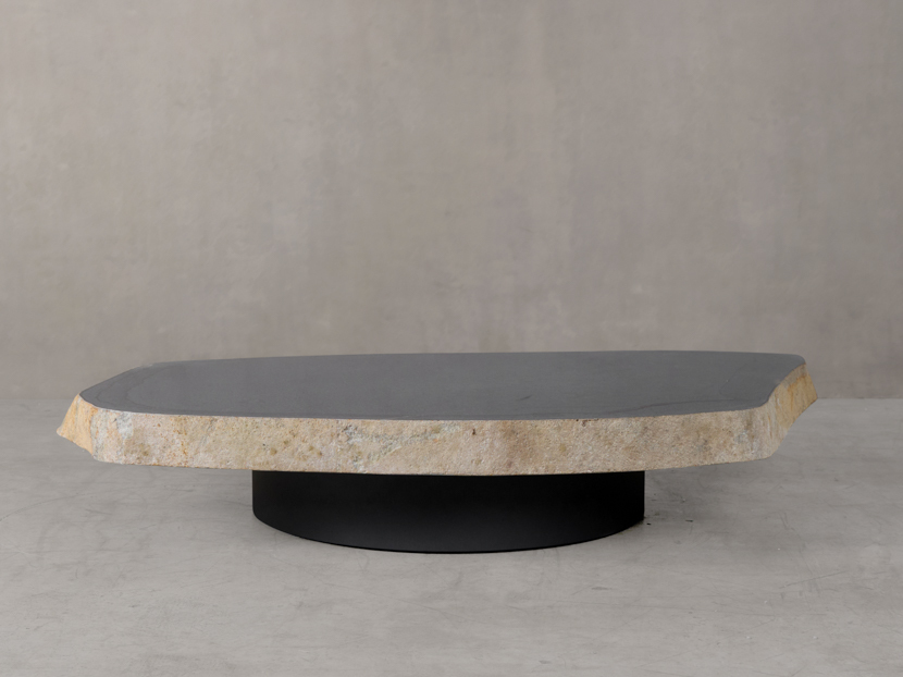 Table basse Boulder avec base ronde